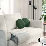 vidaXL Perne de Șezut 2 pcs Verde &icirc;nchis &Oslash; 30 cm Țesătură din corduroy 42014117