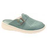 Saboti medicali dama din piele naturala verde menta Med-Line RSY04VRD