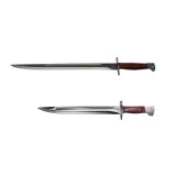 Set Cutit AK si Maceta vanatoare, model AK, otel inoxidabil, 61 cm, argintiu