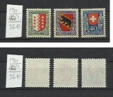 Elvetia MNH 1921 - MI 172/74 - Pro Juventute steme blazoane