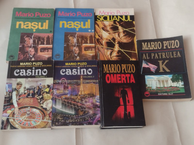 MARIO PUZO - NASUL + CASINO + SICILIANUL + OMERTA + AL PATRULEA K foto