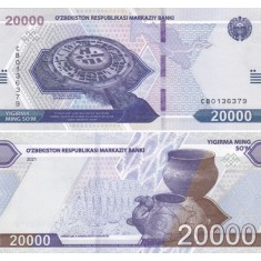 Uzbekistan 2021 - 20.000 som, necirculata