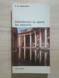 G. M. Cantacuzino - Introducere la opera lui Vitruviu. Scrisori către Simon