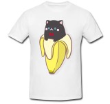 Cumpara ieftin Tricou &quot; Pisica neagra in banana &quot;