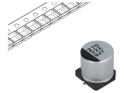 Condensator Hibrid 270uF 35VDC SMD 20m&amp;Omega; 10000h foto