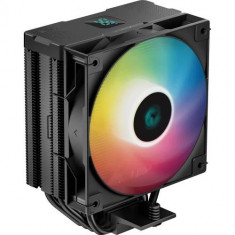 Cooler CPU DeepCool AG400 Digital ARGB, iluminare ARGB si Display, 1x120 mm, 2100 rpm, PWM (Negru)