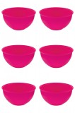 Set boluri, 6 piese, 3 L, Plastic, Fucsia