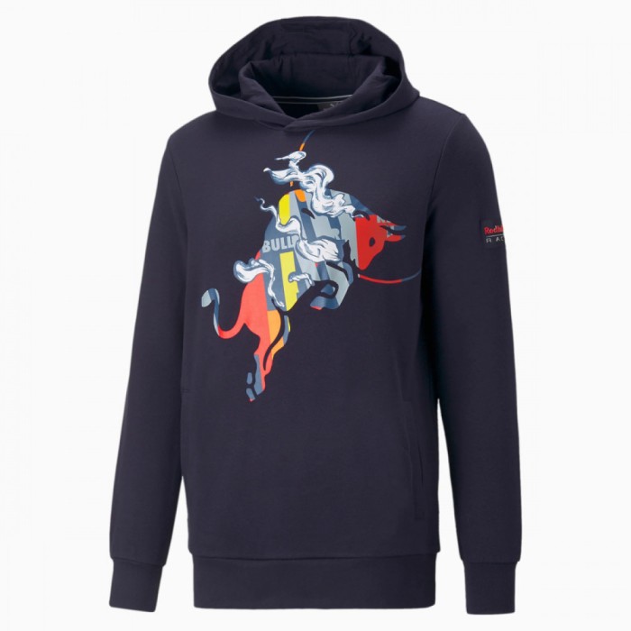 Red Bull Racing hanorac de bărbați cu glugă Dynamic Bull II navy F1 team 2024 - S