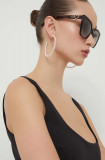 Love Moschino ochelari de soare femei, culoarea maro