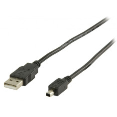 Cablu USB2.0 USB A Tata - Mini USB 4P Tata 1.8M WELL foto