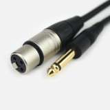 Cumpara ieftin Cablu audio pentru microfon cu conectori XLR mama - Jack 6.5 tata de 15 M