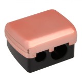 Ascuțitoare Dublă pentru Creioane de Ochi, Roz/Auriu, 4x3.5x3cm Plastic