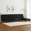 VidaXL Set canapea 2 piese, negru, catifea 3216298