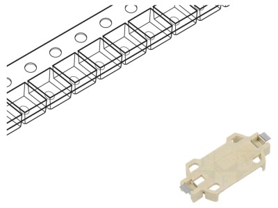Soclu CR2430 SMD orizontal foto