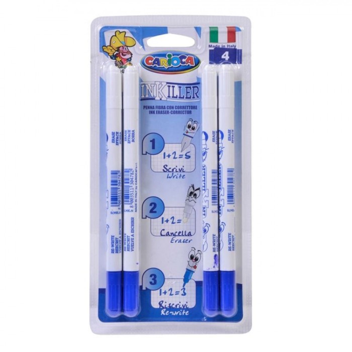 Set Carioca Corector, Inkiller, 4 Bucăți, Bleu