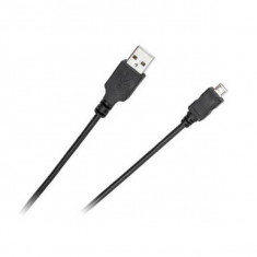 Cablu Cabletech USB Male - micro USB Male 0.2m standard negru foto