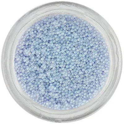 Decorații pentru unghii - perle 0,5mm, albastru deschis foto
