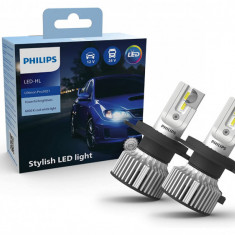 Bec Philips Ultinon Pro3021 LED pentru faruri auto (H4), lumina alba rece de 6.000K, set de 2 - RESIGILAT