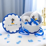 Cumpara ieftin Trusou Botez cu 8 Piese Brodat, Mikey Mouse, Culoare Albastru Regal - TB30