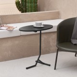 Masuta living Karlebo negru blat oval [en.casa] HausGarden Leisure, [en.casa]