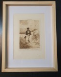 Cumpara ieftin Nicolae Grigorescu - Ciobanas pe Valea Prahovei - Foto gravură Stelian Petrescu, Natura, Ulei, Altul