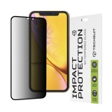 Folie pentru iPhone XR / 11 - Techsuit 111D Privacy Full&nbsp;Glue - Black