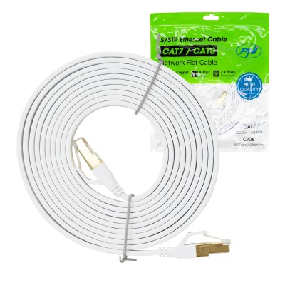 Aproape nou: Cablu de retea plat S/STP CAT8 PNI U8030W, 2 x RJ45, 4 perechi de fire foto