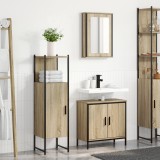 vidaXL Set Mobilier Baie din 3 Piese Stejar Lemn Ingineresc