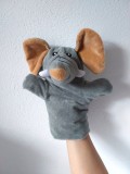 Marioneta teatru de papusi, papusa manuala (pe mana), elefant / elefantel