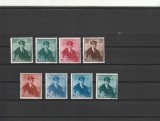 ROMANIA 1940 LP 138 CAROL II CU PELERINA SERIE MNH NESTAMPILATA