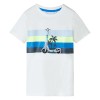 Tricou pentru copii, ecru, 128 11927, vidaXL