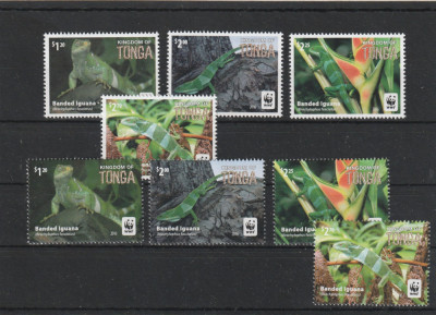 Tonga 2016-Fauna,WWF,Cameleoni,serie 8 valori complecta.MNH,Mi,2098-2105 foto