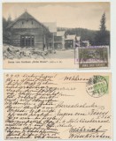 Posta locala Paltinis Hohe Rinne 1913 circulatie rara 5 h/1910 pe carte postala, Stampilat