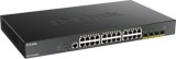 SWITCH PoE D-LINK Smart 24 porturi Gigabit (24 PoE) + 4 10G SFP+, IEEE 802.3af/at, carcasa metalica. &quot;DGS-1250-28XMP&quot; (timbru verde 2 lei)