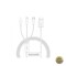 Cablu Incarcare USB-A - Lightning / microUSB / USB-C Baseus Superior 3in1 Series 20W 0.5m Alb