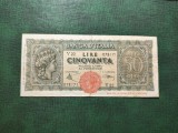 ITALIA 50 LIRE 1943 VF