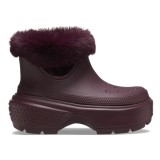 Cizme Crocs Stomp Lined Boot Bordo - Dark Cherry, 37 - 39