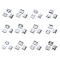 Set 60 conectori MicroUSB mamă 5 pini &ndash; 12 modele