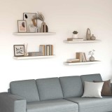 vidaXL Rafturi perete suspendate 4 buc. stejar/alb 90x23,5x3,8 cm MDF 326584