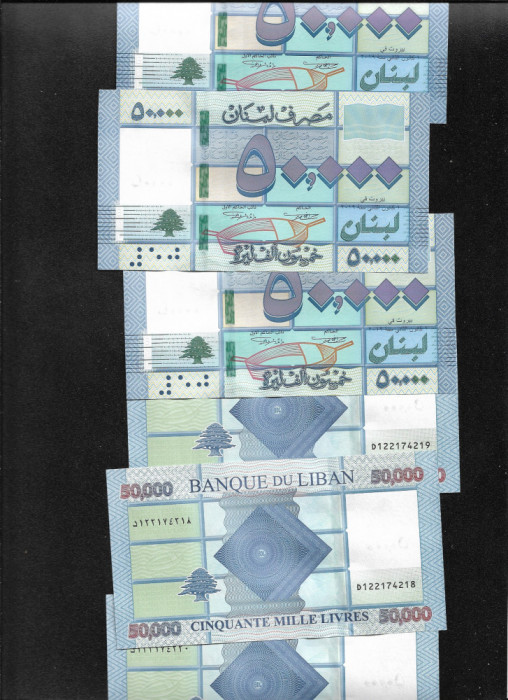 Liban 50000 50.000 livres 2011 (19) unc pret pe bucata