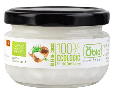 Ulei de Cocos Virgin Raw Bio 100ml Obio foto