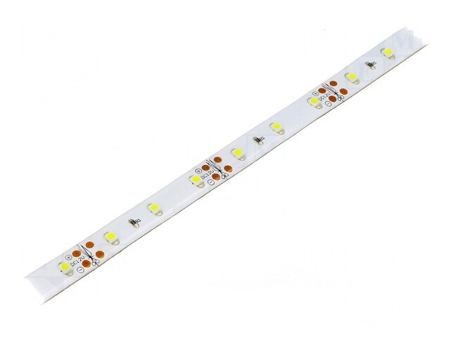 Bandă LED alb rece 12V 60 LED/m 10mm PCB maro