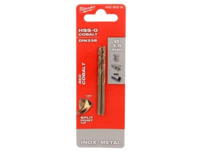 Burghiu Metal 3.5mm HSS-Co 2buc foto