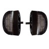 2 x 4 LED Lumpa numar de inmatriculare pentru Camioane Remorca Negru 12v 24v