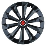 Set 4 Capace Roti 15 inchi (R15) Fame Negru, Compatibile Cu Suzuki, Autohelix MSA
