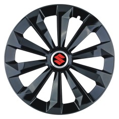 Set 4 Capace Roti 14 inchi (R14) Fame Negru, Compatibile Cu Suzuki