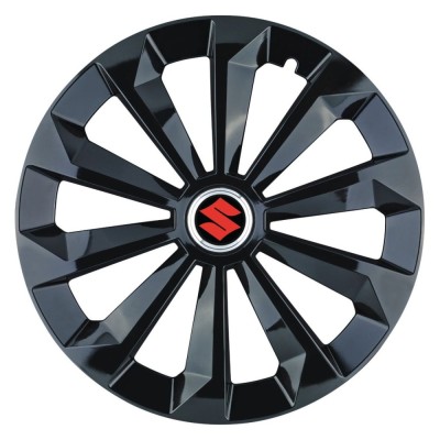 Set 4 Capace Roti 15 inchi (R15) Fame Negru, Compatibile Cu Suzuki foto