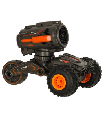 Masinuta de jucarie RC 2 in 1, cu telecomanda si pistol de facut baloane de sapun foto