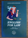 Coziana Marina Beizdadea - English for law