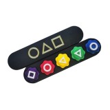 Joc de societate Gonggi Squid Game set 5 piese multicolor, 3D, 12cm